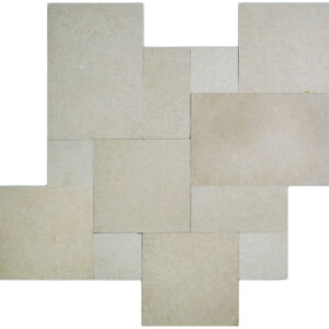 Glass Mosaic Pedras Naturais Stone Crema Sand French Pattern Anticato TGMFP20 Image