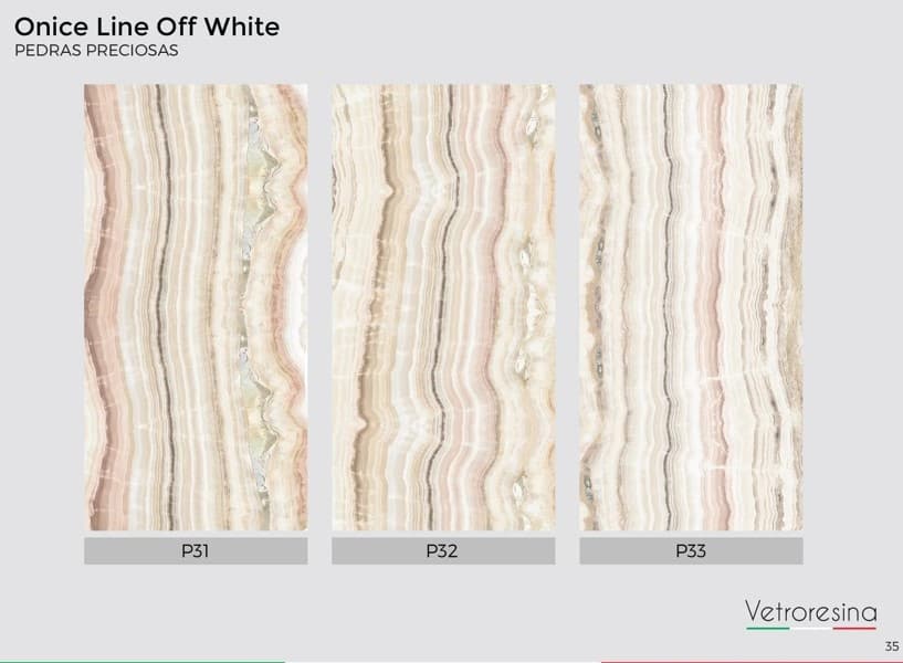 Vetroresina Vetrodecor VMD Onice Line Off White Line Image