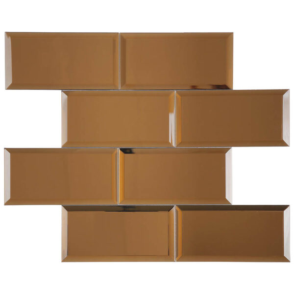 Pastilha Glassmosaic Mirror Brick MBM02