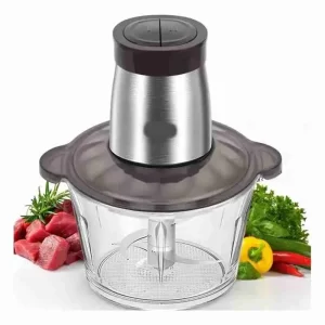 Processador de Alimentos 2L com Copo de Vidro e 4 Lâminas 500W