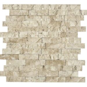 Mosaico Canjiquinha Travertino Bege - Kit de 10 placas