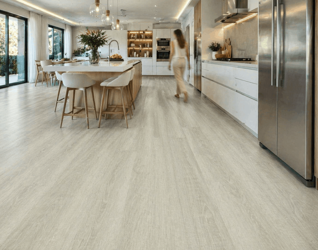 Piso Vinílico Statto Del Arte Techwood SPC Clicado Cedro Branco - Imagem 2