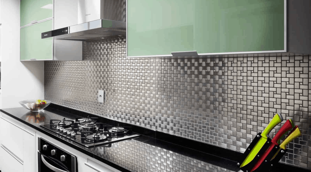 Pastilhas de inox limpas e secas, sem manchas