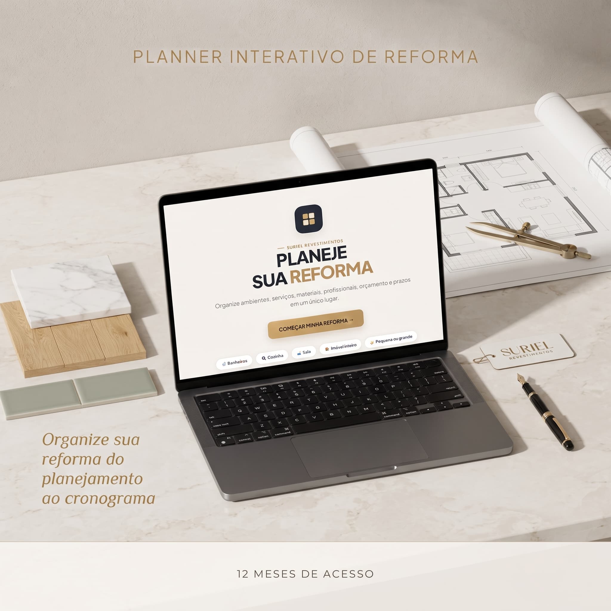 Planner Interativo de Reforma — Acesso por 12 meses